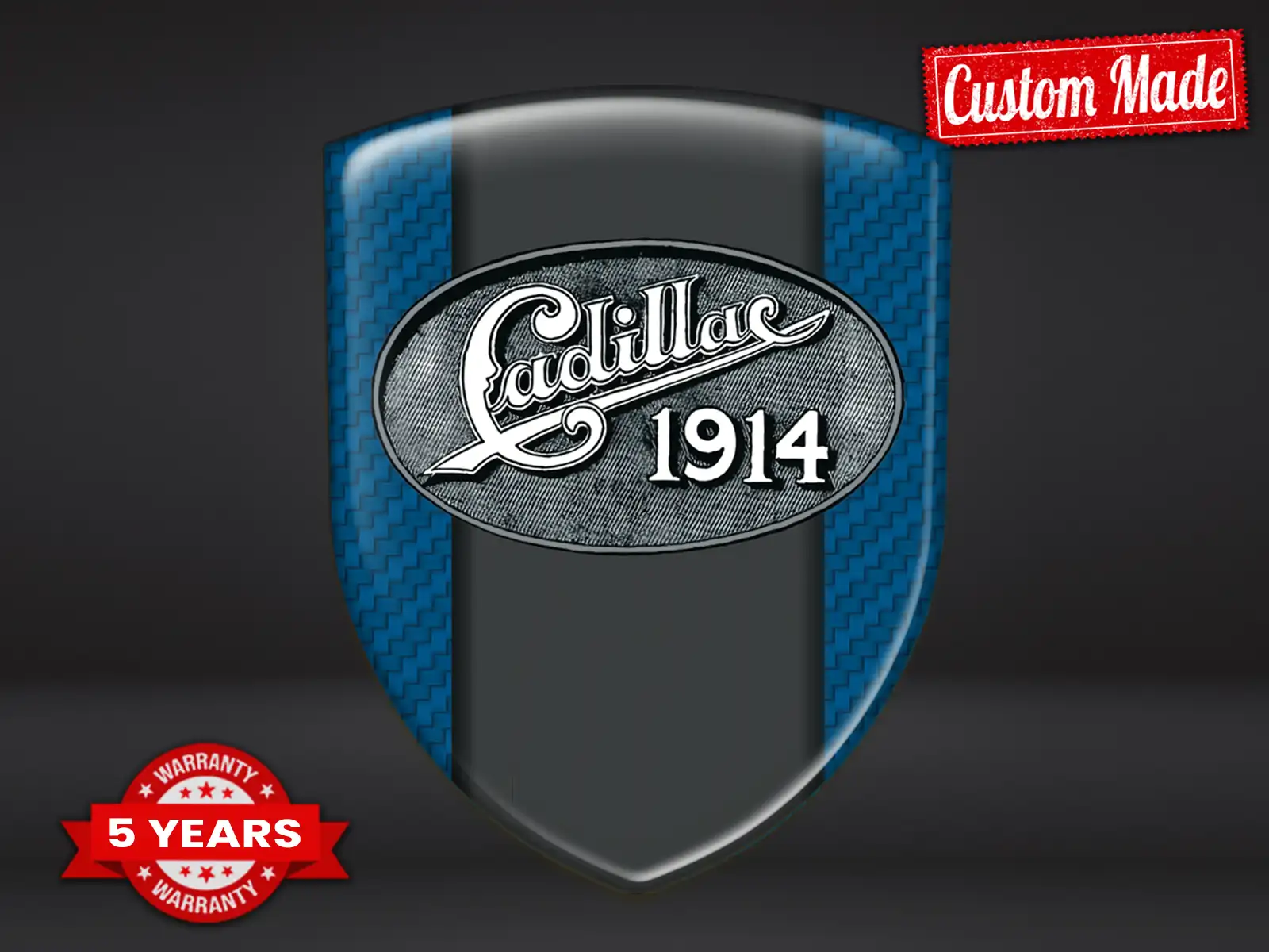 Cadillac Calcomanías Resina Acabado Gama Alta Etiquetas Elegantes